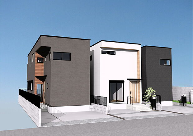 ■外観パースは完成予想の為、イメージとなります。
（A号棟成約済み）