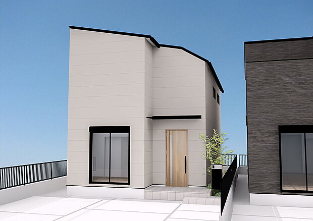 【外観予想図（B号棟）】■外観パースは完成予想の為、イメージとなります。