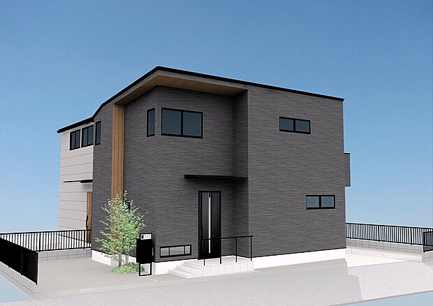 【完成予想外観(A号棟)】■外観パースは完成予想の為、イメージとなります。