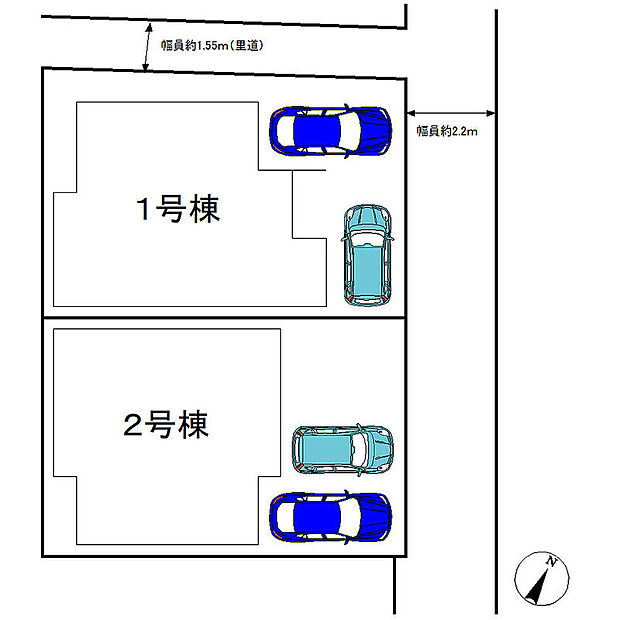◆全２区画◆
全棟駐車２台可能！セカンドカーや来客時にも安心です！