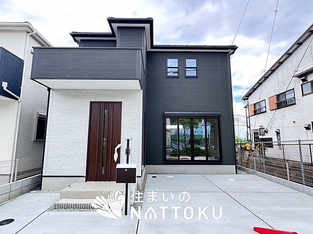 【現地写真（外観）【3号地】】高い断熱性能があり、防湿性能の高いフィルム付属で壁内の結露対策をしています。