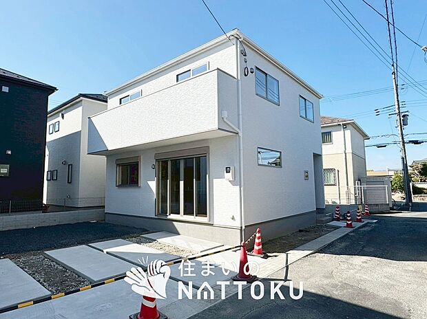 【現地写真（外観）【１号地】】健康被害に配慮したもっとも安全性の高い建材を採用し、シックハウス対策をしております。