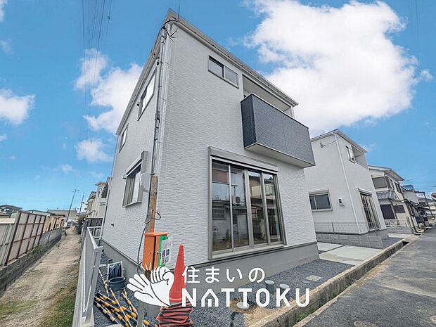 【現地写真(外観)【1号地】】健康被害に配慮したもっとも安全性の高い建材を採用し、シックハウス対策をしております。