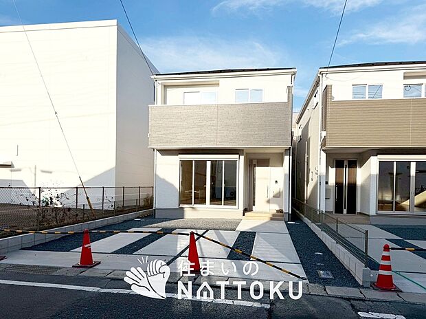 【現地写真（外観）【１号地】】健康被害に配慮したもっとも安全性の高い建材を採用し、シックハウス対策をしております。