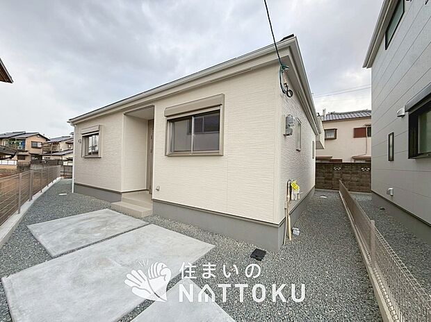 【現地写真（外観）【１号地】】耐震等級最高「３」取得で基準の１.５倍の性能・耐震強度で安心できます。