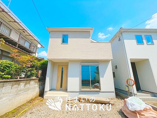 【現地写真（外観）【１号地】】耐震等級最高「３」取得で基準の１.５倍の性能・耐震強度で安心できます。