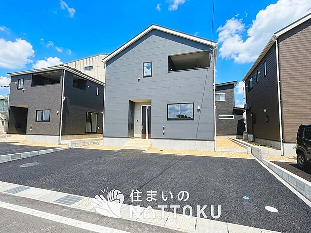 【現地写真(外観)【2号地】】健康被害に配慮したもっとも安全性の高い建材を採用し、シックハウス対策をしております。