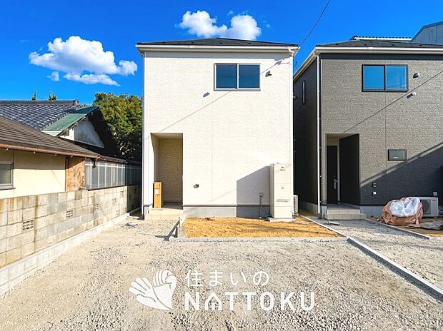 【現地写真(外観)【1号地】】耐震等級最高「3」取得で基準の1.5倍の性能・耐震強度で安心できます。