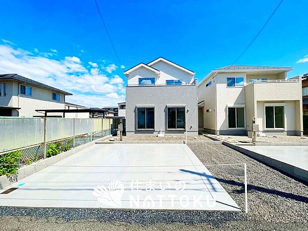 【現地写真(外観)【1号地】】健康被害に配慮したもっとも安全性の高い建材を採用し、シックハウス対策をしております。