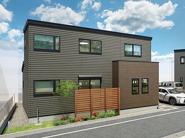 【外観デザイン】
外観はスタイリッシュな「スクエアデザイン」を採用。
※画像はイメージパースのため実際と異なる場合がございます