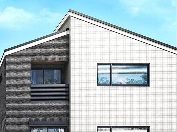 【【外観完成イメージ】】外壁には「タイル」を採用しました。メンテナンスコストを大幅に削減し、重厚感あるデザインとなります。
※画像はイメージパースのため実際と異なる場合がございます