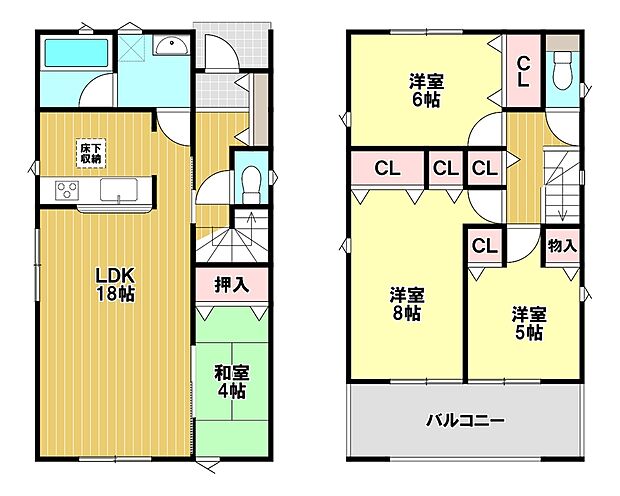 子どもが成長しても、家族構成が変わっても、部屋数がしっかりある4LDKなら長く快適に住み続けられます（撮影日：2026.6.18）