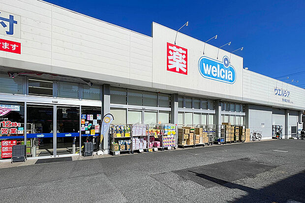 ウエルシア市川堀之内店（現地より徒歩11分）