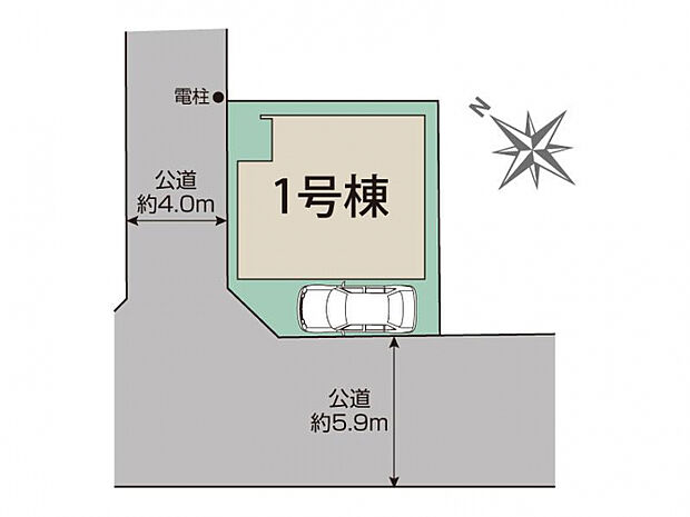 川越市岸町2丁目1棟 区画図