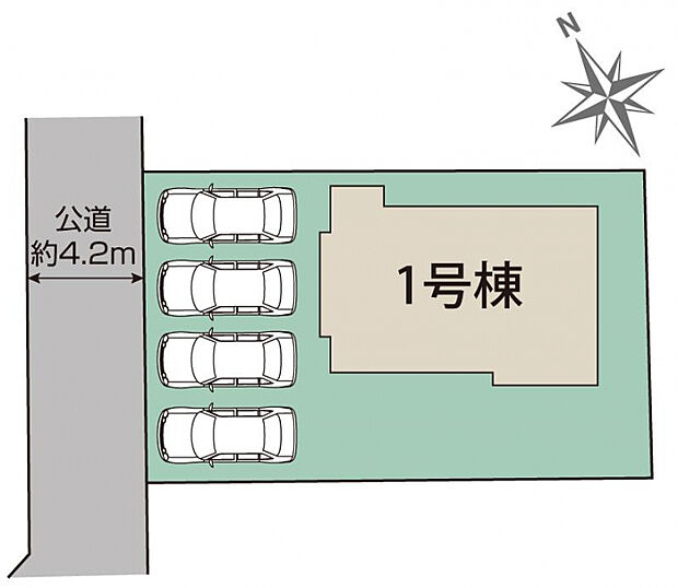 岩沼市吹上1丁目1棟　区画図