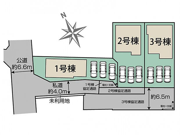 伊達市梁川町中久保3棟 区画図