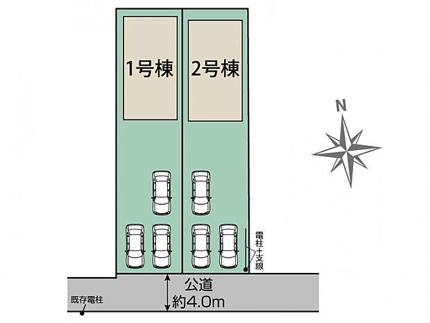 郡山市小原田三丁目2棟 区画図
