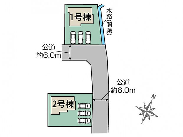 甲斐市西八幡2棟 区画図