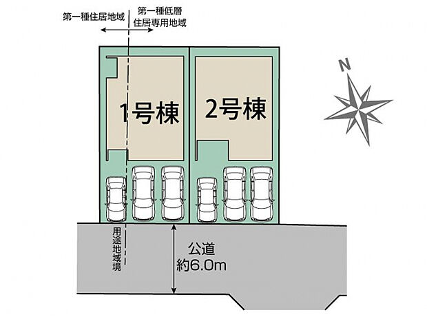豊田市志賀町高洞2棟 区画図