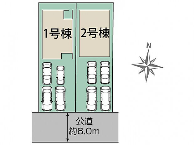 瀬戸市さつき台2丁目2期2棟 区画図