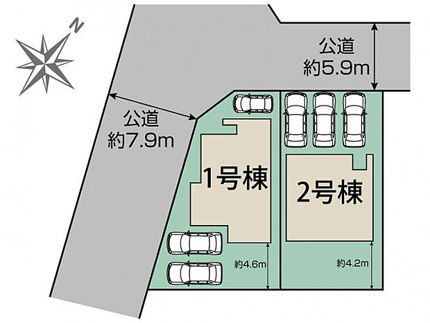 豊田市高美町4丁目2棟 区画図