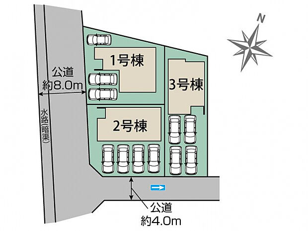 一宮市多加木3丁目3棟 区画図