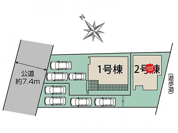 豊田市宝町十三塚2棟 区画図