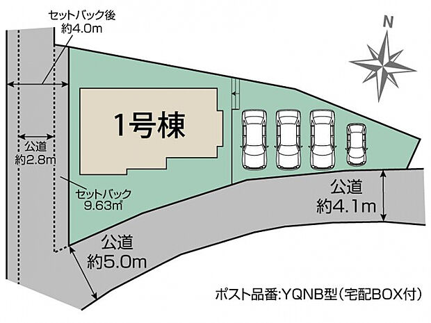 小牧市二重堀1棟 区画図