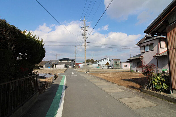 1月26日撮影　西側道路（南→北）　