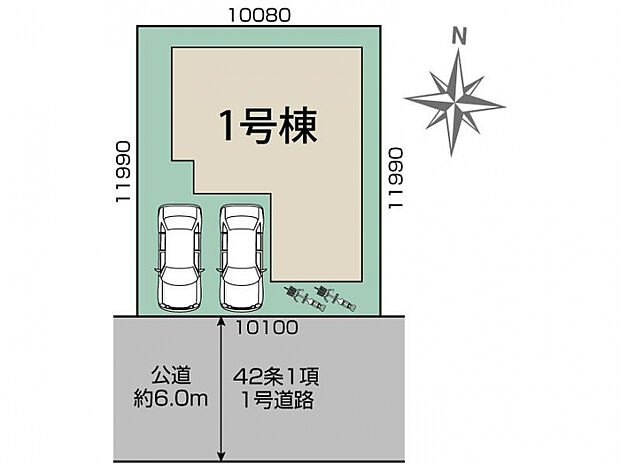 大津市雄琴5丁目1棟<レイクフィオーレ1期1棟> 区画図