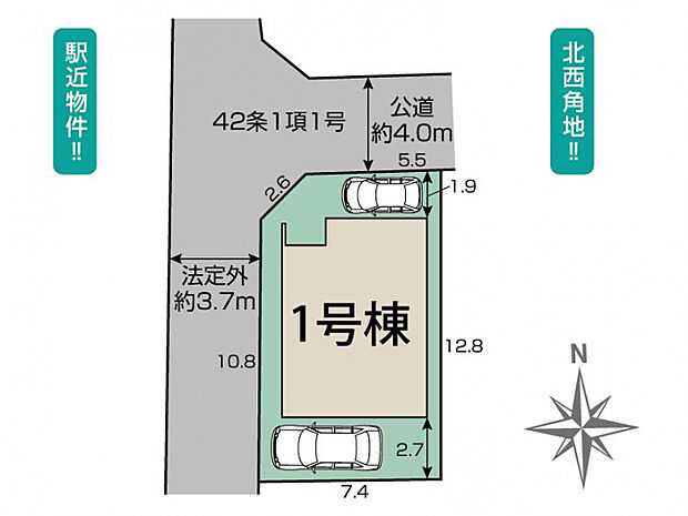 大津市桜野町1丁目1棟 区画図