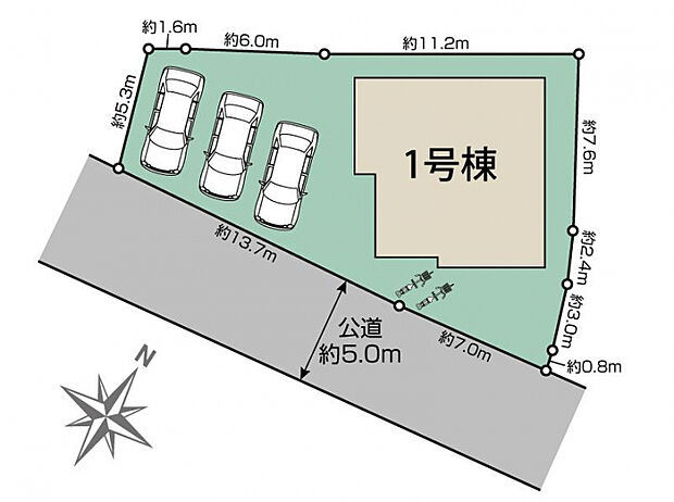 生駒市生駒台南1棟 区画図