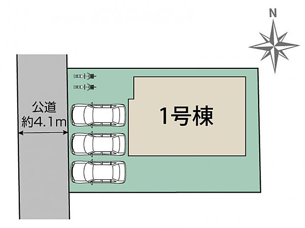 呉市阿賀北8丁目2期1棟 区画図