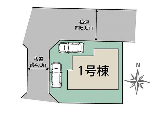 熊本市北区麻生田4丁目3期1棟 区画図