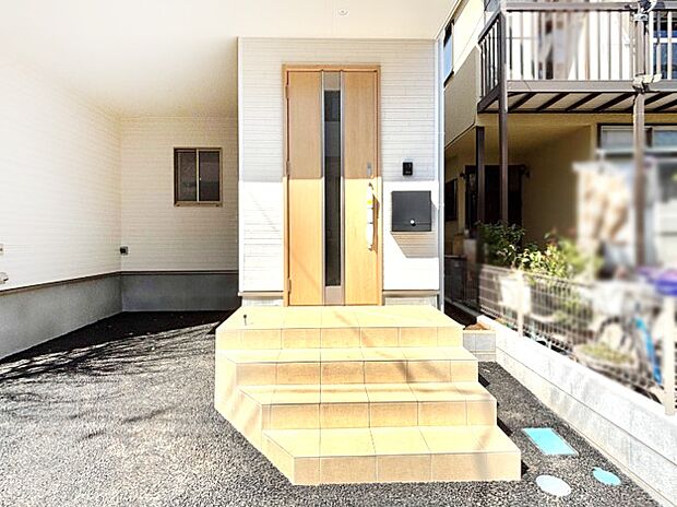 【玄関】大切な家族、来客を出迎える玄関。