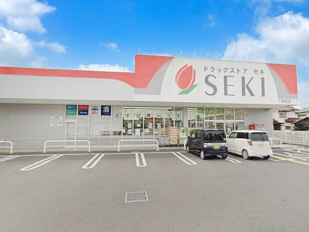 ドラッグストアセキ下安松店（約740m・徒歩10分）
