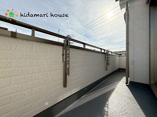 南東向きバルコニー