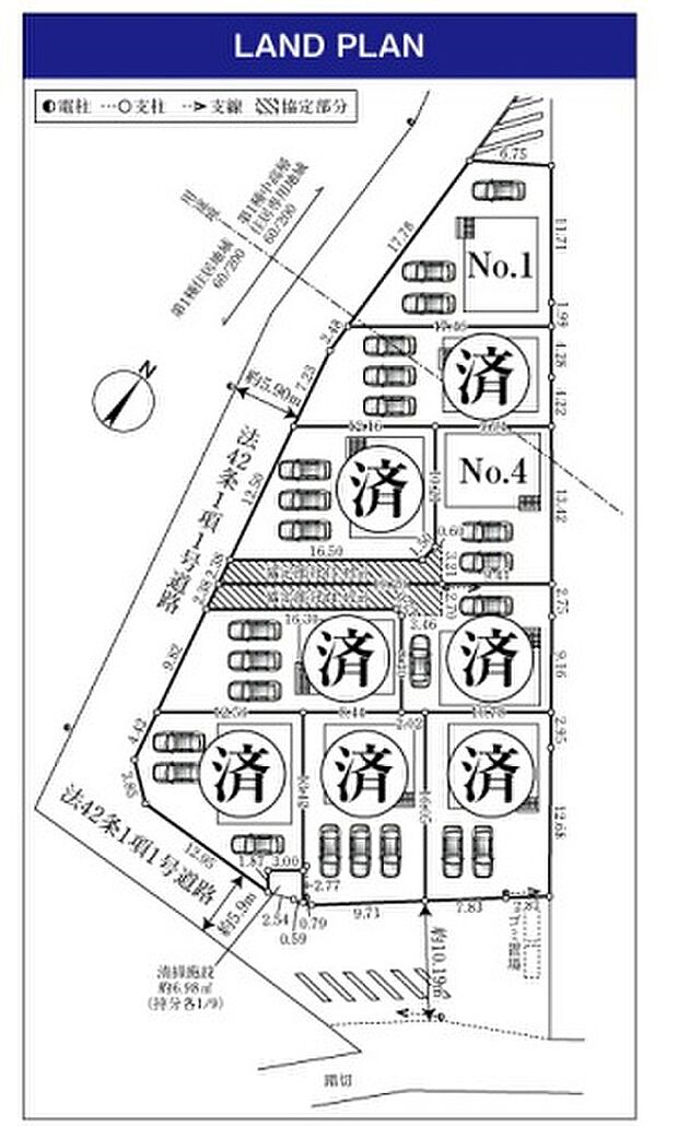 敷地４９坪超え！各棟、個性を持たせたカラーバリエーション。それぞれの間取りや外観が全て違い個性的ながらも統一感のある美しい街並み。きっと、お好みのお住まいが見つかります。