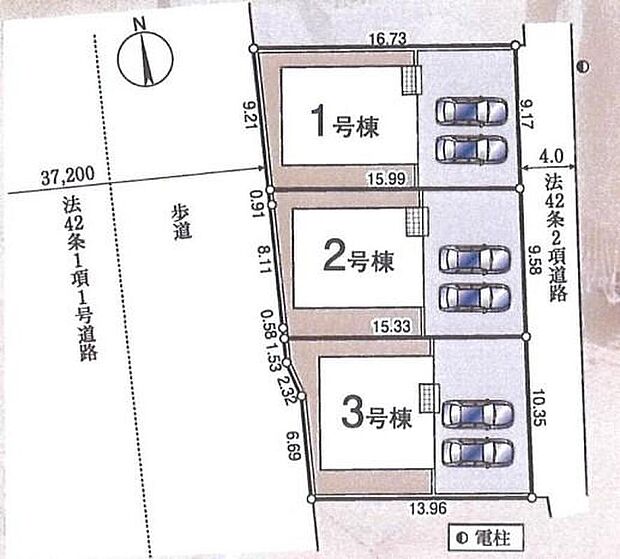 JR川越線「武蔵高萩」駅徒歩１５分♪敷地４５坪超えのゆとりある全３棟です。開放的な住環境の第一種低層住居専用地域。周辺は高さ制限が設けられているため、空が広く感じられます。