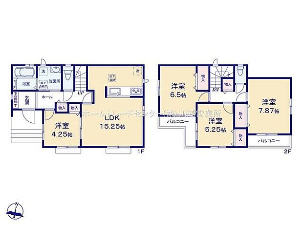 (１号棟)、4LDK、土地面積129.66m2、建物面積94.81m2