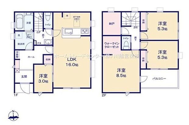 【4LDK】☆多目的ルーム付き☆
２階に多目的に使用可能な納戸を設けました！収納スペースとしては勿論、テレワークコーナーやスタディーコーナー、趣味のお部屋にも最適！