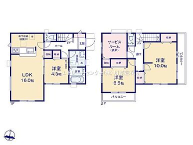 ２階に多目的に使用可能な４．５帖の納戸を設けました！収納スペースとしては勿論、テレワークコーナーやスタディーコーナー、趣味のお部屋にも最適♪ 