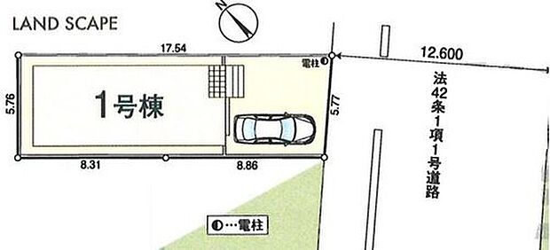 【全体区画図】南東側の公道は１２ｍ以上あるのでお車の出し入れもラクラク♪日当たりも良好です！小・中学校や保育園が徒歩圏内にあるので子育て世帯にも安心の住環境です！

