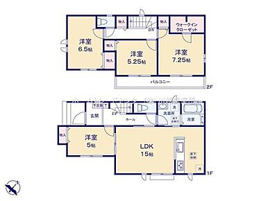 ☆主寝室にWIC付き☆
収納力たっぷりのウォークインクローゼットは、家族の強い味方。シーズンオフのお洋服や靴、キャンプ用品やスポーツ用品等大切なものもしっかり収納出来ます。 