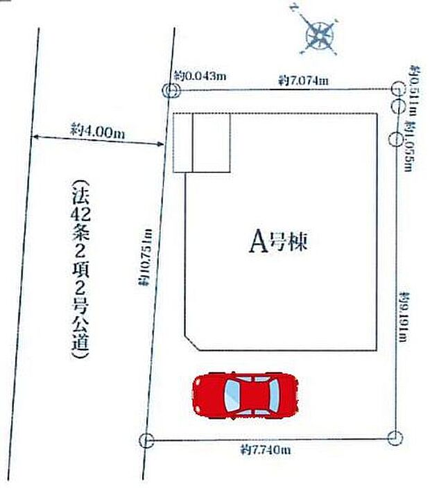 【全体区画図】東武東上線「上福岡」駅徒歩18分♪閑静な住宅街に佇む南西向き1棟♪小学校・スーパー・コンビニ・ドラッグストアが徒歩圏内にある利便性の高い立地です!
