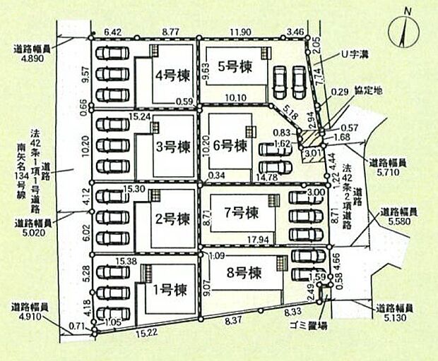 全棟車種により2台～3台駐車が可能なスペースがあります。