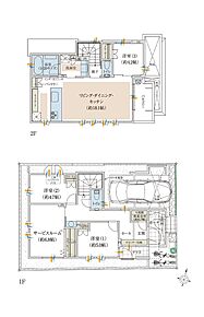 ※建物面積はガレージ面積11.67m2・備蓄倉庫面積1.20m2を含みます。 