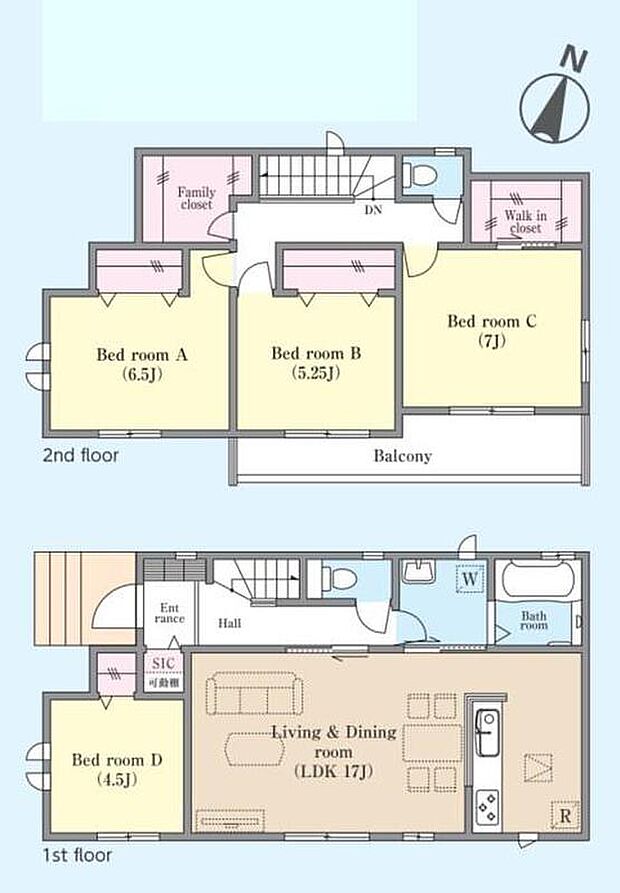 (A号棟)、価格3890万円、4LDK、土地面積106.77m2、建物面積103.29m2