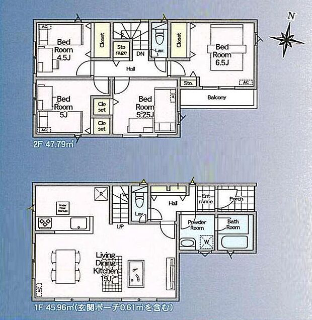 (1号棟)、価格4190万円、4LDK、土地面積90.75m2、建物面積93.75m2