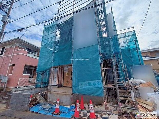 【１号棟外観】資料送付・ご見学即対応！ご不明点等、スタッフがしっかりと説明させていただきますので、安心して現地をご覧ください♪